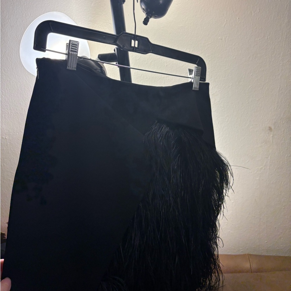Gucci Black Midi Pencil Skirt with Asymmetrical Embellishments for Cocktail